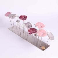 Champs de Fleur Harmonie en céramique - Palette romantique - Rose avec Violet et Pourpre