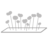 Composition généreuse en céramique de la gamme Champs de Fleurs