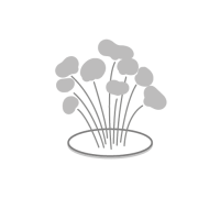 Grande composition florale en céramique sur embase ronde, 9 fleurs